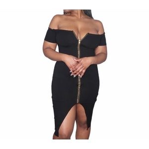 Fashion Nova Black Robyn Dress
